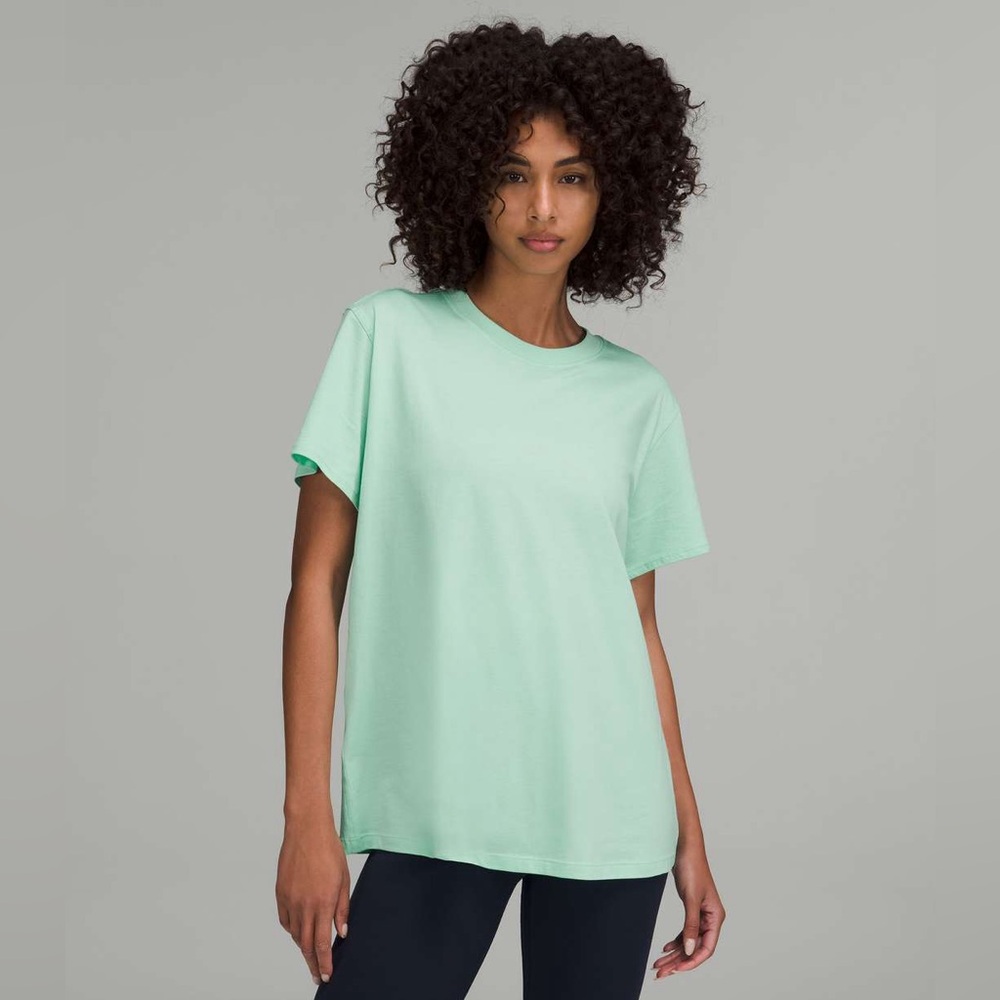 Lululemon All Yours Cotton T-Shirt in Mint (Size 6?)